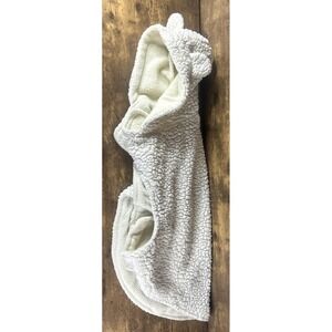 Teddy Bear White Cotton Warm Dog Shirt With Hooded Ears Fast Reliable Shipping